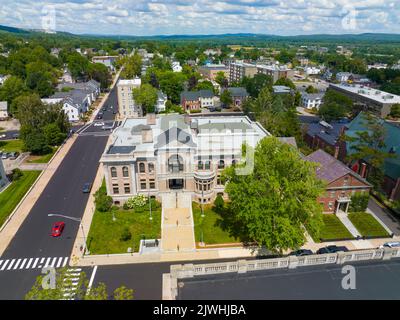 Le New Hampshire State Library Building a été construit en 1895 avec du granit indigène, dans le centre-ville de Concord à côté du capitole de l'État du New Hampshire NH, Banque D'Images