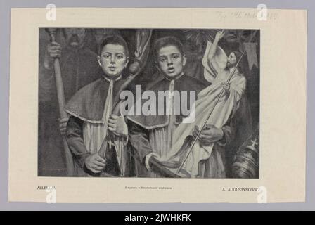 Reproduction d'une peinture: Augustynowicz, Aleksander (1865-1944), Hallelujah; de: 'Tygodnik Ilustrowany' 1906, 5, 269. Tygodnik Ilustrowany (Warszawa ; czasopismo ; 1859-1939), éditeur Banque D'Images