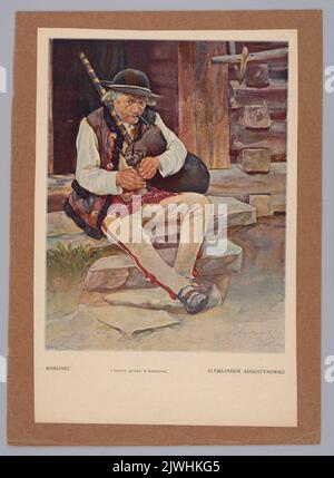 Reproduction d'un tableau: Augustynowicz, Aleksander (1865-1944), Piper; extrait d'un magazine. Tygodnik Ilustrowany (Warszawa ; czasopismo ; 1859-1939), éditeur Banque D'Images