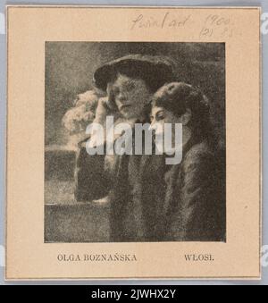 Reproduction d'une peinture: Boznańska, Olga (1865-1940), Italiens; de: 'Świat' 1900, 2, 25. Świat Artystyczny (Warszawa ; czasopismo ; 1900), éditeur Banque D'Images