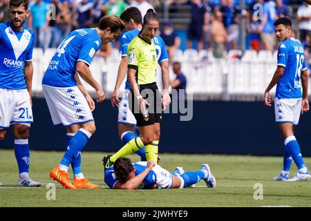 Brescia, Italie. 03rd septembre 2022. Davide Adorni (Brescia FC) pendant Brescia Calcio vs AC Pérouse, football italien série B match à Brescia, Italie, 03 septembre 2022 crédit: Agence de photo indépendante/Alamy Live News Banque D'Images