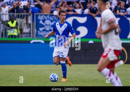 Brescia, Italie. 03rd septembre 2022. Andrea Papetti (Brescia FC) pendant Brescia Calcio vs AC Pérouse, football italien série B match à Brescia, Italie, 03 septembre 2022 crédit: Agence de photo indépendante/Alamy Live News Banque D'Images