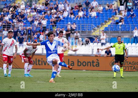 Brescia, Italie. 03rd septembre 2022. Stefano Moreo (Brescia FC) pendant Brescia Calcio vs AC Pérouse, football italien série B match à Brescia, Italie, 03 septembre 2022 crédit: Agence de photo indépendante/Alamy Live News Banque D'Images