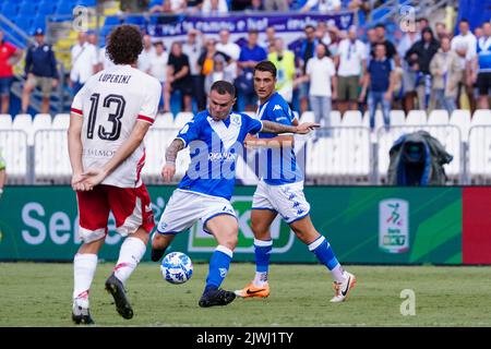 Brescia, Italie. 03rd septembre 2022. Federico Viviani (Brescia FC) pendant Brescia Calcio vs AC Pérouse, football italien série B match à Brescia, Italie, 03 septembre 2022 crédit: Agence de photo indépendante/Alamy Live News Banque D'Images