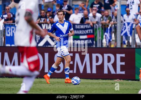 Brescia, Italie. 03rd septembre 2022. Massimiliano Mangraviti (Brescia FC) pendant Brescia Calcio vs AC Pérouse, football italien série B match à Brescia, Italie, 03 septembre 2022 crédit: Agence de photo indépendante/Alamy Live News Banque D'Images