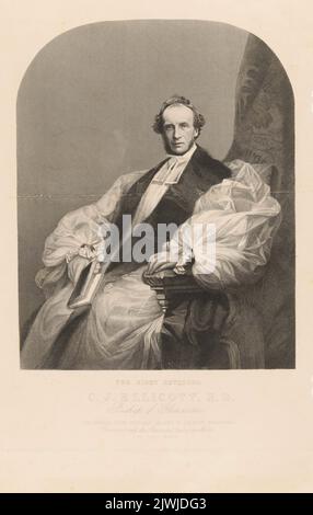 Portrait de Charles John Ellicott, évêque de Gloucester. Unknown, photographe, London joint stock Newspaper Co. (Londyn ; wydawnictwo ; fl. Ca 1858-186.), maison d'édition Banque D'Images