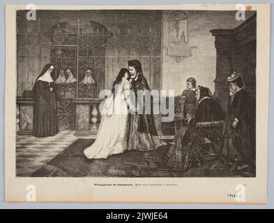Reproduction d'une peinture: Władysław Czachórski (1850-1911), à un Nunnery ; de: 'Tygodnik Ilustrowany' 1874(i)325. Unknown, graphiste, Tygodnik Ilustrowany (Warszawa ; czasoprismo ; 1859-1939), éditeur Banque D'Images