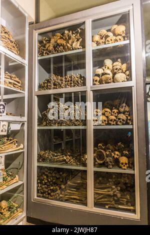 ADDIS-ABEBA, ÉTHIOPIE - 4 AVRIL 2019 : expositions au Musée commémoratif des martyrs rouges d'Addis-Abeba, Éthiopie Banque D'Images