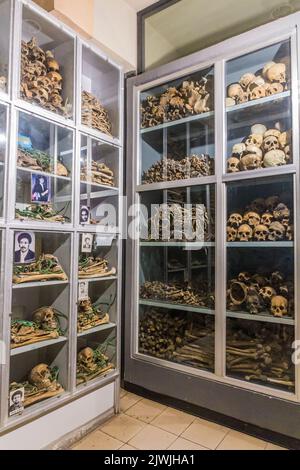 ADDIS-ABEBA, ÉTHIOPIE - 4 AVRIL 2019 : expositions au Musée commémoratif des martyrs rouges d'Addis-Abeba, Éthiopie Banque D'Images