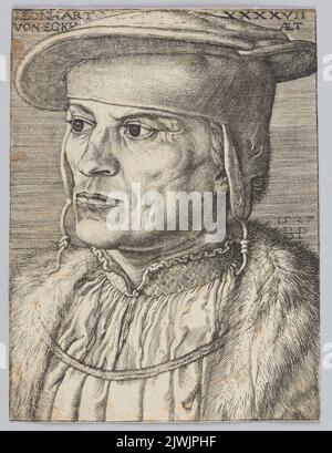 Portrait de Leonard Van Eckh. Beham, Barthel (1502-1540), graphiste Banque D'Images