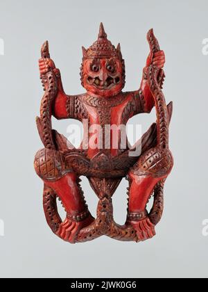 Démon z wężami - rzeźba przyścienna. Inconnu, sculpteur Banque D'Images