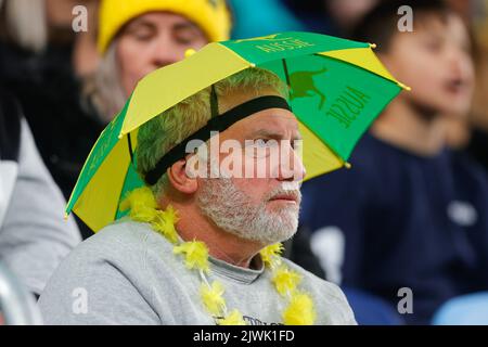 Sydney, Australie. 06th septembre 2022. Les fans de Matilda lors du match féminin entre CommBank Matilda (Australia Women) et Canada Women au stade Allianz, Sydney, Australie, le 6 septembre 2022. Photo de Peter Dovgan. Utilisation éditoriale uniquement, licence requise pour une utilisation commerciale. Aucune utilisation dans les Paris, les jeux ou les publications d'un seul club/ligue/joueur. Crédit : UK Sports pics Ltd/Alay Live News Banque D'Images