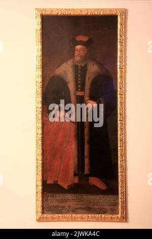 Portrait du roi Sigismund I The Old (1467–1548). Nieznany malarz polski, peintre Banque D'Images