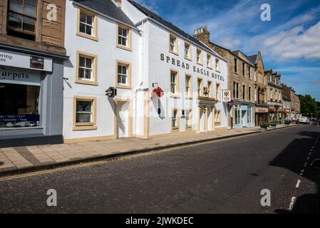 The Spread Eagle à Jedburgh, aux frontières écossaises, l'un des plus anciens locaux sous licence d'Écosse Banque D'Images