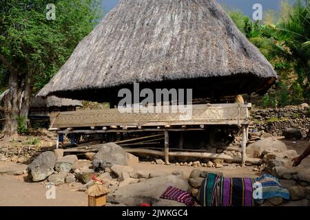 Indonesia Alor Island - Takpala Traditional Village Banque D'Images