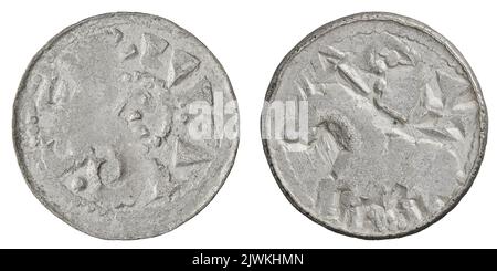 denarius (type ducal). BOLESŁAW II Śmiały (król Polski ; 1058-1079), règle Banque D'Images