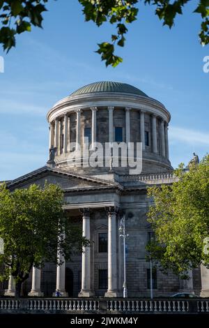 Le bâtiment des quatre tribunaux à Dublin, en Irlande. Banque D'Images