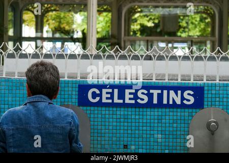 Celestins Springs, Hall of Springs, Vichy, Allier, région DE L'AURA, Centre de la France Banque D'Images