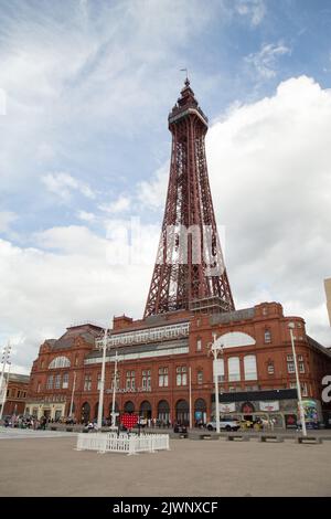 Blackpool illuminations promenade front de mer Angleterre Banque D'Images