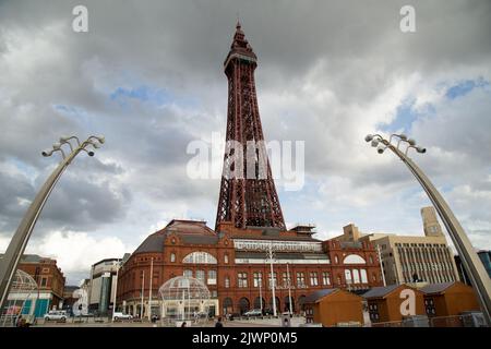 Blackpool illuminations promenade front de mer Angleterre Banque D'Images