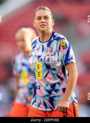 Stoke, Staffordshire, Royaume-Uni. 6th septembre 2022 ; Bet365 Stadium, Stoke, Staffordshire, Angleterre ; Coupe du monde féminine de la FIFA 2023 Angleterre contre Luxembourg: Alessia Russo d'Angleterre pendant l'échauffement crédit: Action plus Sports Images/Alamy Live News Banque D'Images