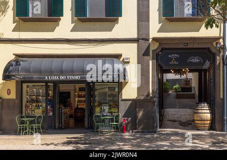 Blandy's Wine Lodge, Funchal, Madeira, Portugal Banque D'Images