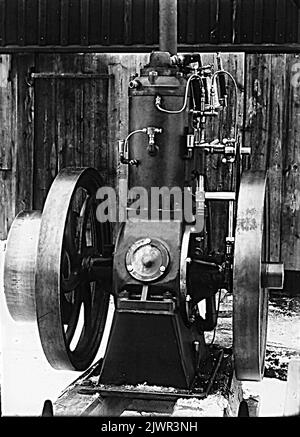 Moteur à boule d'allumage. Tändkulemotor. Banque D'Images