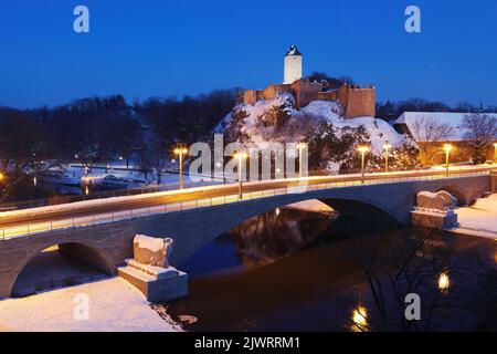 Burg Giebichenstein à Halle (Saale), Saxe-Anhalt, Allemagne Banque D'Images