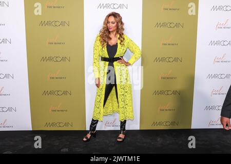 Berlin, Allemagne. 06th septembre 2022. Tyra Banks arrive au salon du label Marc Cain à la Mercedes-Benz Fashion week au café Am Neuen See à l'occasion de la Berlin Fashion week. La semaine de la mode de Berlin combine plusieurs événements sous un même toit. Crédit : Gerald Matzka/dpa/Alay Live News Banque D'Images