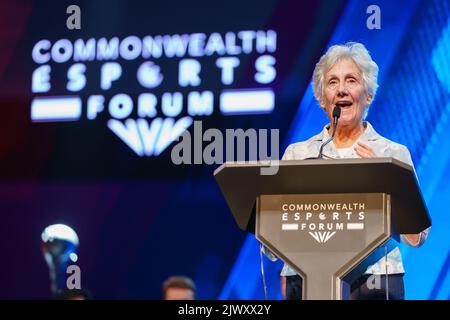 Dame Louise Martin, DBE, présidente de la Fédération des Jeux du Commonwealth Banque D'Images