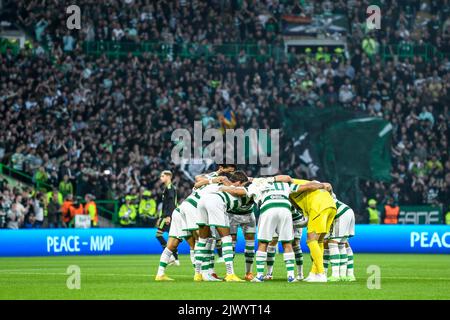 Glasgow, Royaume-Uni. 06th septembre 2022. Caucus celtique avant le match de football de la Ligue des Champions entre le Celtic et le Real Madrid au Celtic Park, Parkhead à Glasgow, Écosse crédit: SPP Sport Press photo. /Alamy Live News Banque D'Images