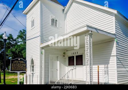 L'église baptiste Little Bethel est photographiée, le 4 septembre 2022, à Daphne, Alabama. L'église a été fondée par des esclaves libérés en 1867. Banque D'Images