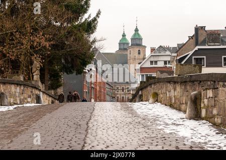 Malmedy Belgique en hiver Banque D'Images