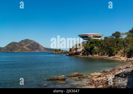 Musée d'art contemporain, Niteroi, Rio de Janeiro, Brésil sur 1 septembre 2022. Banque D'Images