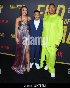 Hollywood, États-Unis. 06th septembre 2022. La reine Latifah, Shaun Dixon, Mychala Faith Lee arrive à la première de LOS Angeles de L'EXTRÉMITÉ DE LA ROUTE qui s'est tenue au théâtre Tudum à Hollywood, CA le mardi, 6 septembre 2022 . (Photo de Juan Pablo Rico/Sipa USA) crédit: SIPA USA/Alay Live News Banque D'Images