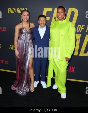 Hollywood, États-Unis. 06th septembre 2022. La reine Latifah, Shaun Dixon, Mychala Faith Lee arrive à la première de LOS Angeles de L'EXTRÉMITÉ DE LA ROUTE qui s'est tenue au théâtre Tudum à Hollywood, CA le mardi, 6 septembre 2022 . (Photo de Juan Pablo Rico/Sipa USA) crédit: SIPA USA/Alay Live News Banque D'Images