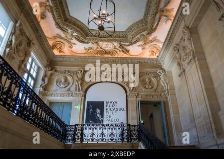 Stair Hall dans le Musée Picasso, une galerie d'art située à l'Hôtel Salé dans la rue de Thorigny, dans le quartier du Marais dédié aux travaux du Spa Banque D'Images