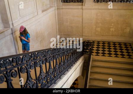 Stair Hall dans le Musée Picasso, une galerie d'art située à l'Hôtel Salé dans la rue de Thorigny, dans le quartier du Marais dédié aux travaux du Spa Banque D'Images