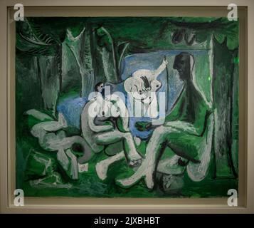 'Le jeune sur l'herbe, après Manet' peinture de Picasso, Musée Picasso, une galerie d'art située à l'Hôtel Salé, rue de Thorigny, dans le Marais Banque D'Images