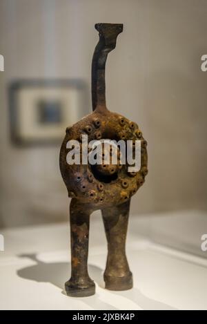 Vénus de gaz a trouvé la sculpture d'objets de Pablo Picasso, créée en 1945 à partir du siège et du guidon d'un vélo, Musée Picasso, Paris, France Banque D'Images