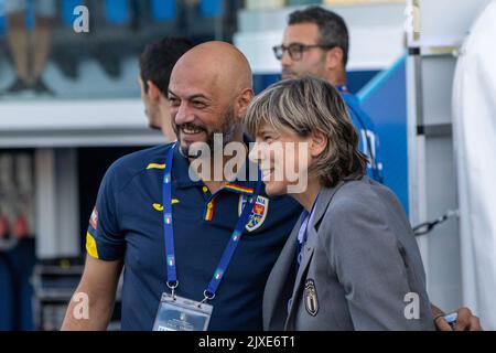 Ferrara, Italie contre la Roumanie qualification pour la coupe du monde des femmes Banque D'Images