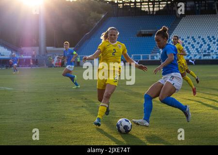 Ferrara, Italie contre la Roumanie qualification pour la coupe du monde des femmes Banque D'Images