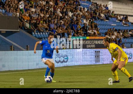 Ferrara, Italie contre la Roumanie qualification pour la coupe du monde des femmes Banque D'Images