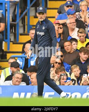 ***** PHOTO DU DOSSIER **** 03 Sep 2022 - Chelsea v West Ham United - Premier League - Stamford Bridge Formern Chelsea Manager Thomas Tuchel pendant le match à Stamford Bridge. Image : Mark pain / Alamy Live News Banque D'Images