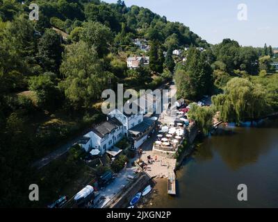 Symonds Yat, Herefordshire - Un village au bord de la rivière près de la forêt de Dean et de la rivière Wye dans le sud-ouest de l'Angleterre - Royaume-Uni Banque D'Images