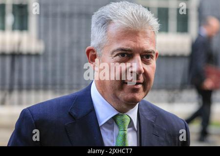 Londres, Royaume-Uni. 07th septembre 2022. Brandon Lewis, CBE, député, Lord Chancellor et secrétaire d'État à la Justice. Le cabinet de Liz Truss se réunit pour la première fois aujourd'hui, devant les QPM plus tard. Credit: Imagetraceur/Alamy Live News Banque D'Images