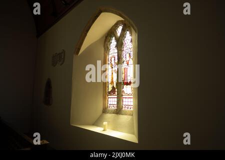 Monbucshire, Angleterre : août 2022 : Église Saint-Nicolas à Trelleck Banque D'Images