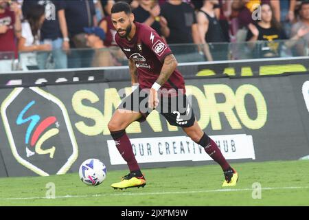 Salerno, Italie. 05th septembre 2022. (9/5/2022) Dylan Bronn de US Salernitana en action pendant la série Un match entre US Salernitana 1919 et FC Empoli à Stadio Arechi (photo par Agostino Gemito/Pacific Press/Sipa USA) Credit: SIPA USA/Alay Live News Banque D'Images