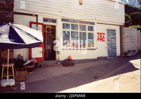 Hope Cove Gallery, Hope Cove, South Devon, Angleterre, Royaume-Uni. Banque D'Images