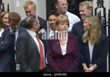 Wendy Morton MP (con: Aldridge-Brownhills) - dans Downing Street le jour où Liz Truss fait son premier discours en tant que Premier ministre, peu de temps avant d'être APP Banque D'Images